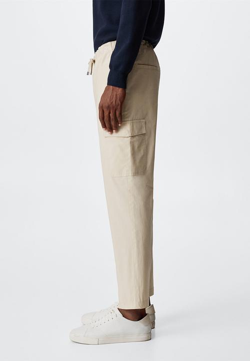 MANGO - Salonia pants - stone