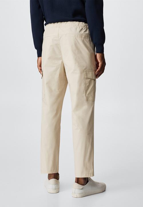 MANGO - Salonia pants - stone