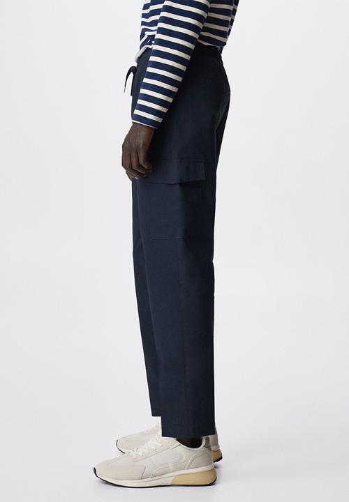 MANGO - Salonia pants - navy