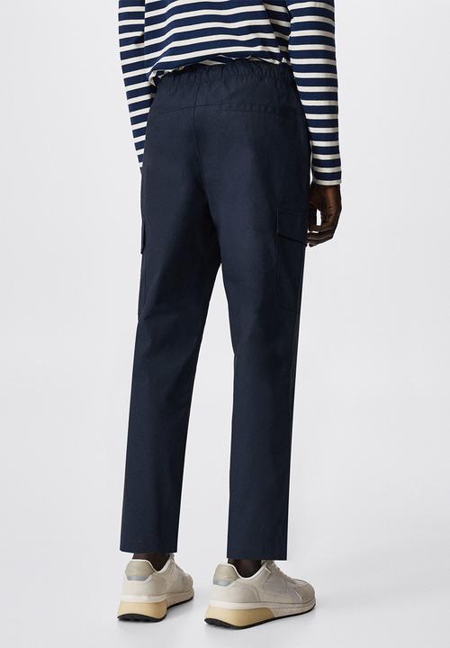 MANGO - Salonia pants - navy