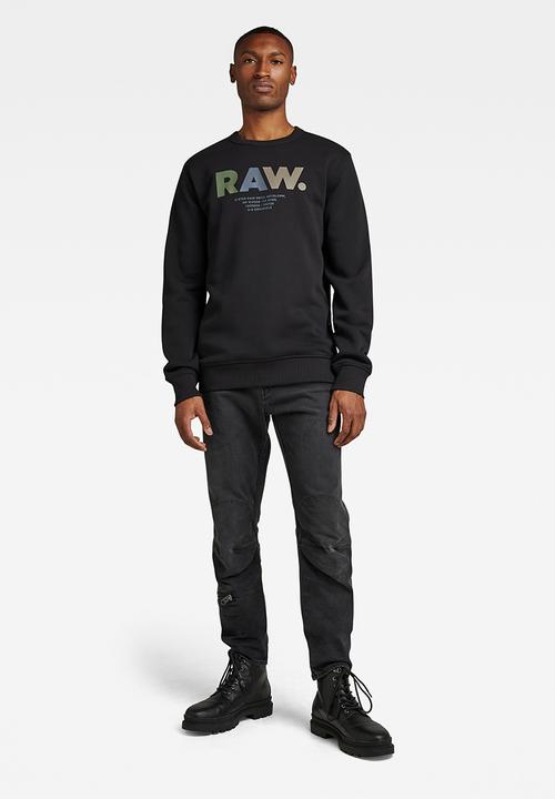 G-STAR - Multi colored raw sweater - dark black