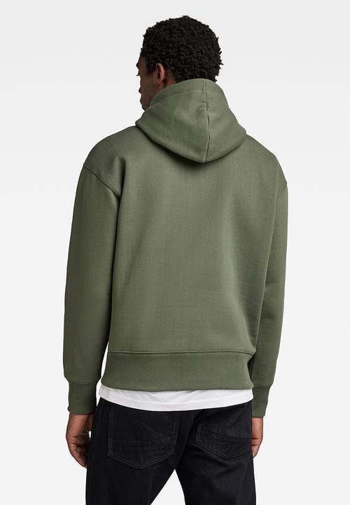 G-STAR - Vulcanic raw loose hooded sweater - light hunter
