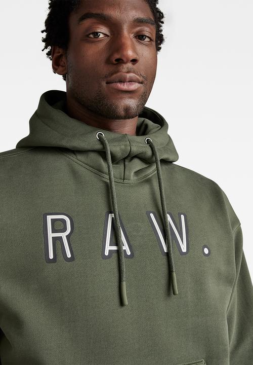 G-STAR - Vulcanic raw loose hooded sweater - light hunter