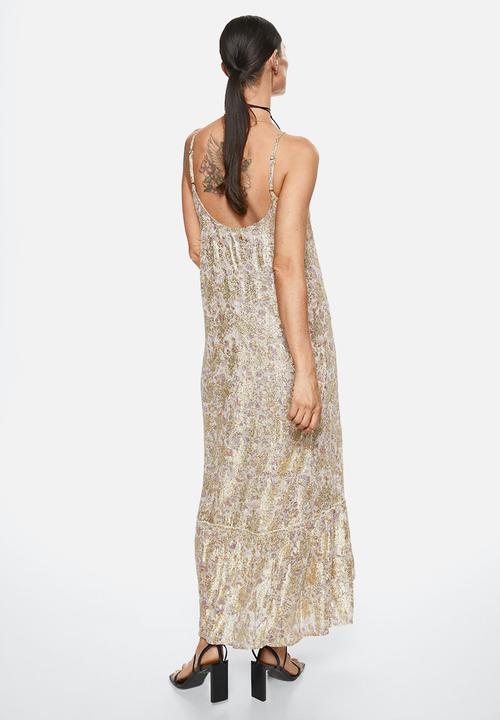 MANGO - Dress lio - light beige