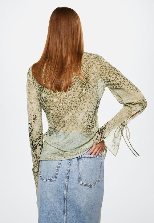 MANGO - Shirt skin - brown