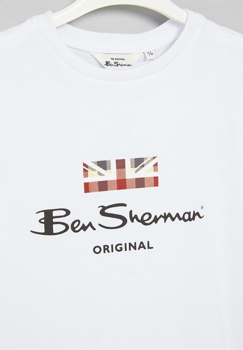 Ben Sherman - Kids logo tee  - white