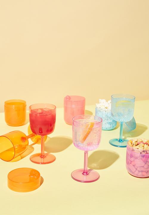 Typo - Always ready collapsible wine glass - arctic blue