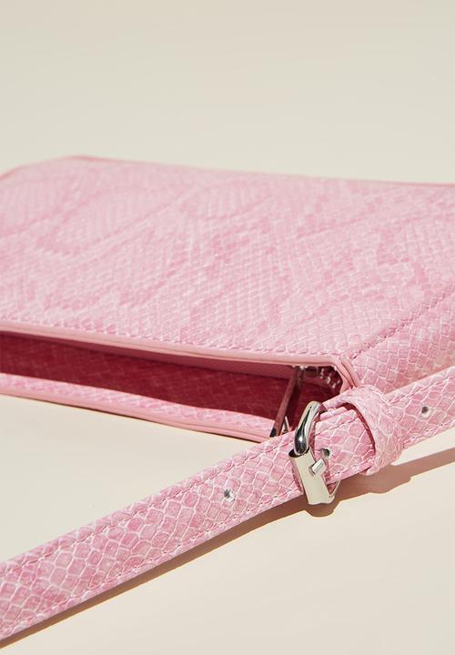 Rubi - Lexi underarm bag - pink snake print