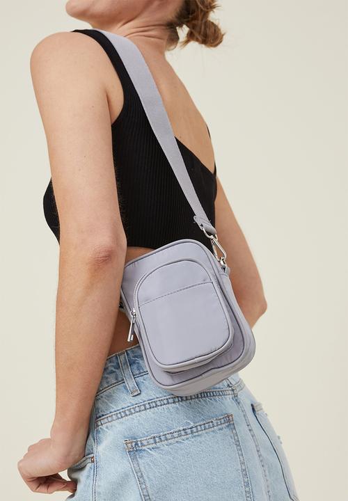 Rubi - Nellie camera cross body bag - silver grey
