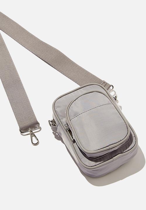Rubi - Nellie camera cross body bag - silver grey