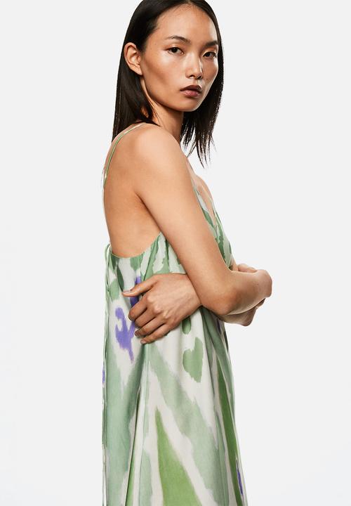 MANGO - Dress carry3 - green