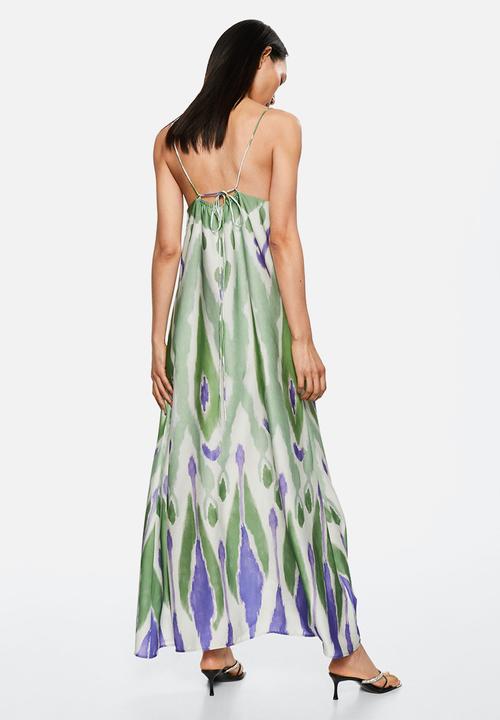 MANGO - Dress carry3 - green
