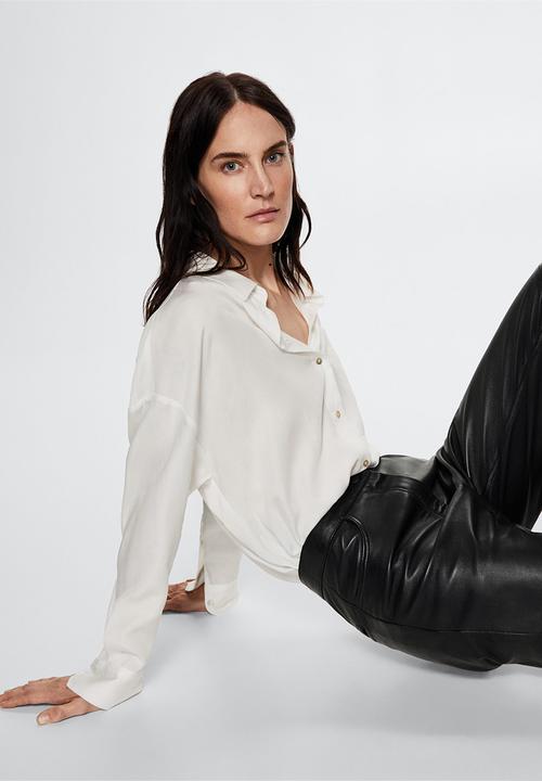 MANGO - Shirt lima - natural