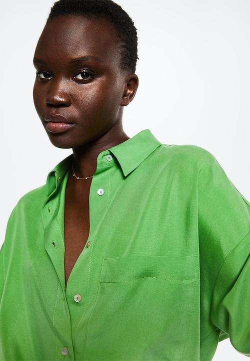 MANGO - Shirt lima - green