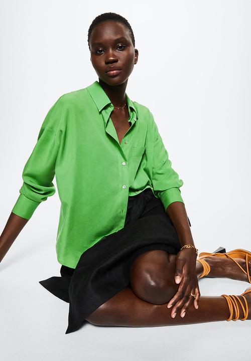 MANGO - Shirt lima - green