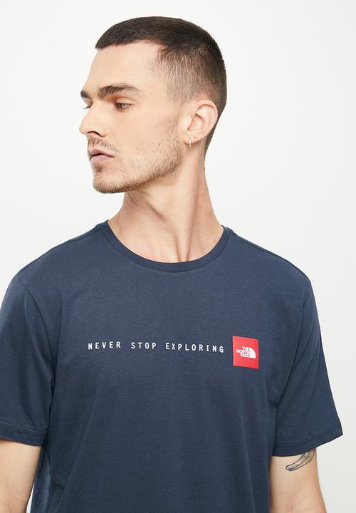 The North Face - M short sleeve never stop exploring tee - summit navy