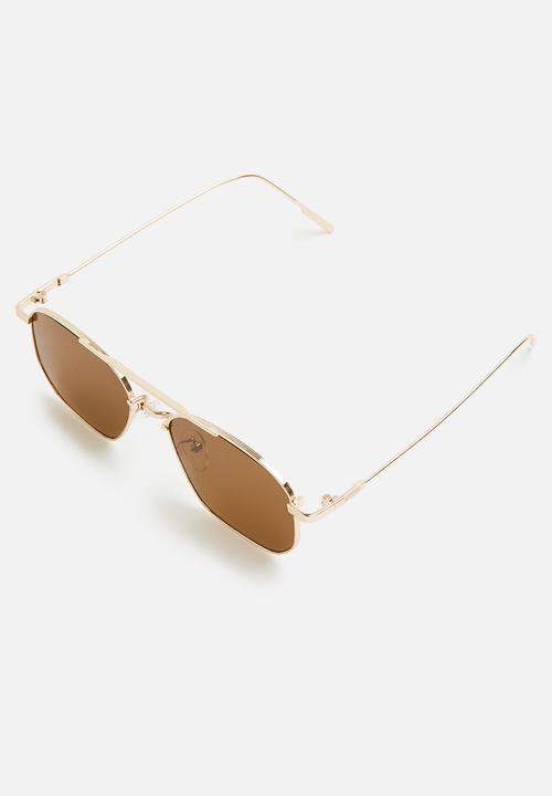 Superbalist - Clara aviator sunglasses - gold