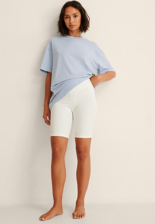 NA-KD - Basic biker shorts - white