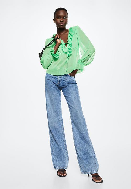 MANGO - Blouse green - green