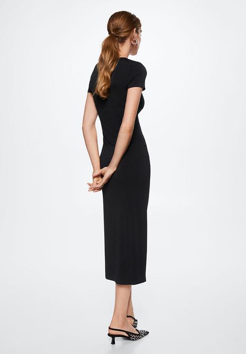 MANGO - Dress trini - black
