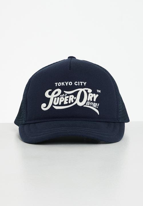 Superdry. - Classic trucker cap - frontier blue