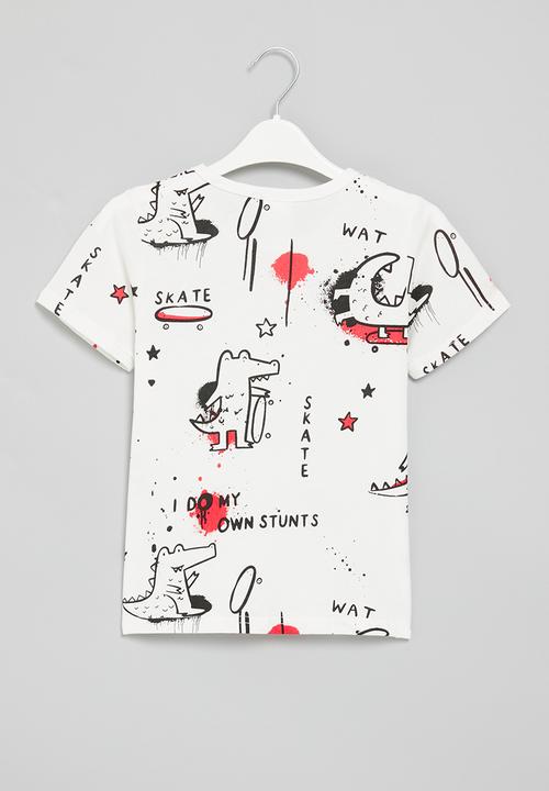 Pop Candy - Dino tee - white
