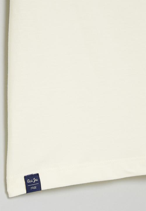 Aca Joe - Boys aca joe logo print tee - snow white