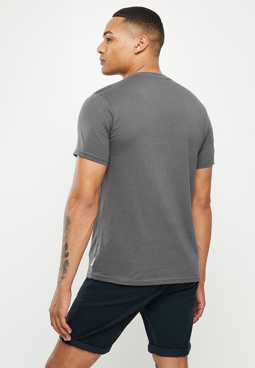Ben Sherman - Essential tar print crew neck tee shirt - charcoalDNU