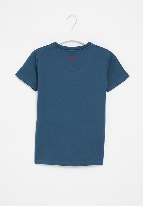 SOVIET - Boys hull short sleeve muscle tee - teal