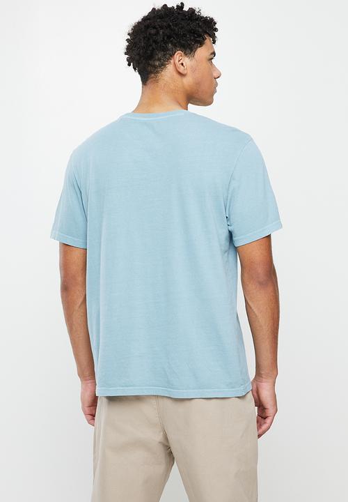 Element - Basic pocket pigment short sleeve - ashley blue
