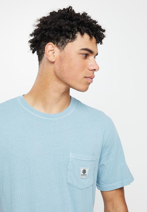 Element - Basic pocket pigment short sleeve - ashley blue