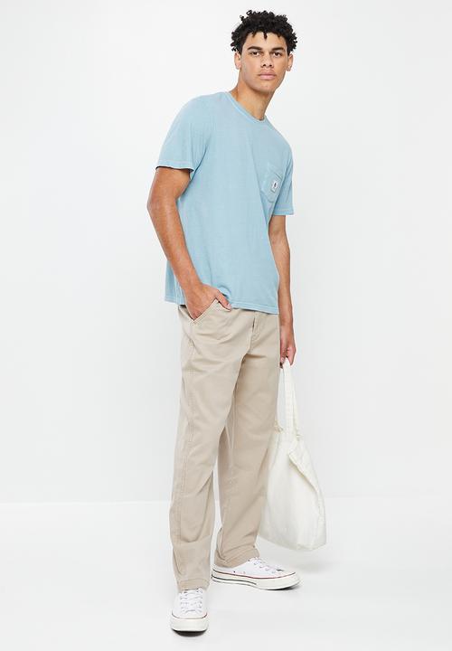 Element - Basic pocket pigment short sleeve - ashley blue