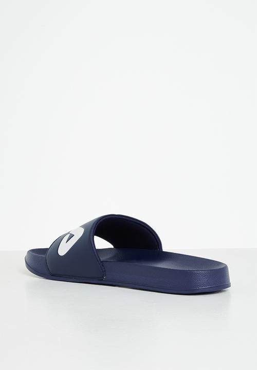 FILA - Hillside slide - peacoat , chinese red & white