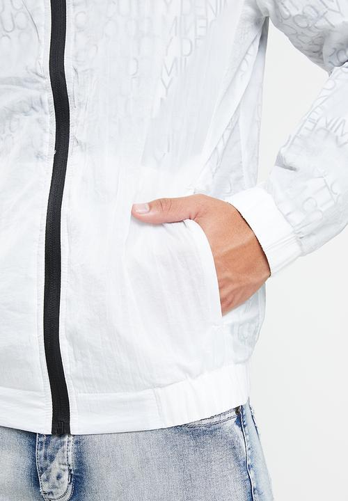 Cutty - Carlo lightweight logo jacket - white