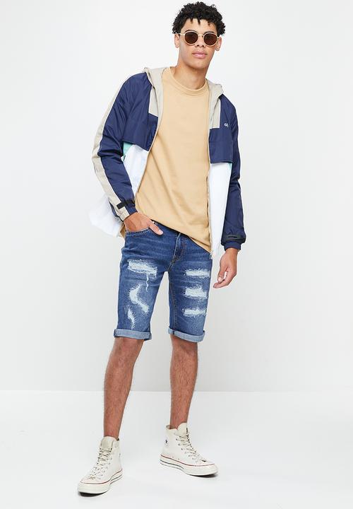 Cutty - Retro cut & sew jacket - stone