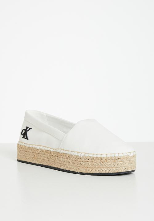 Calvin Klein - Flatform espadrille - bright white
