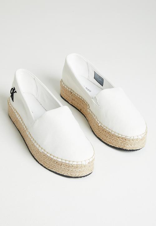 Calvin Klein - Flatform espadrille - bright white