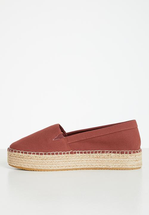 Calvin Klein - Flatform espadrille - terracotta tile