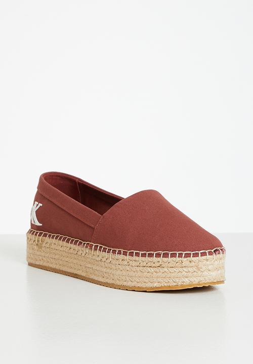 Calvin Klein - Flatform espadrille - terracotta tile