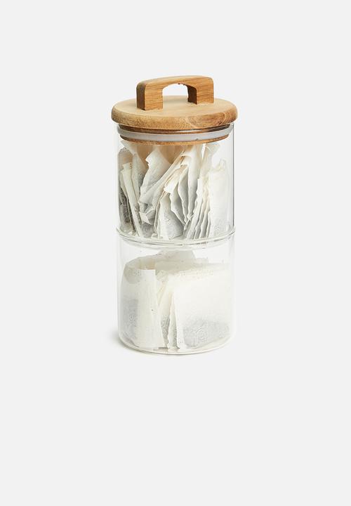 Storage Solutions - Stacking storage jars with lid