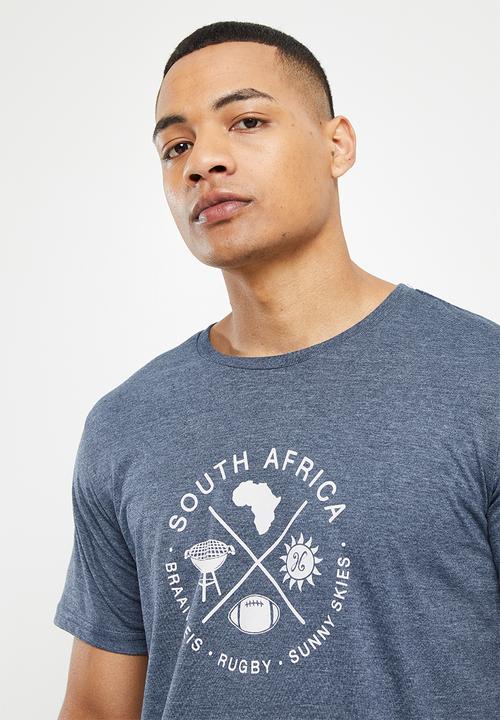 Holmes Bro's - Sunny skies short sleeve tee - pewter melange