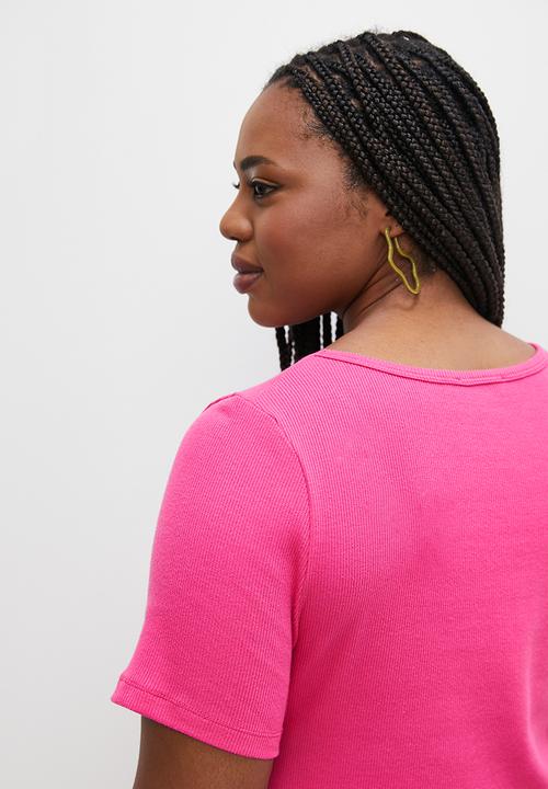 Superbalist - Scoop neck tee - cerise
