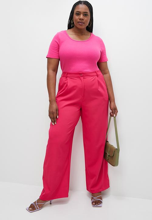 Superbalist - Scoop neck tee - cerise