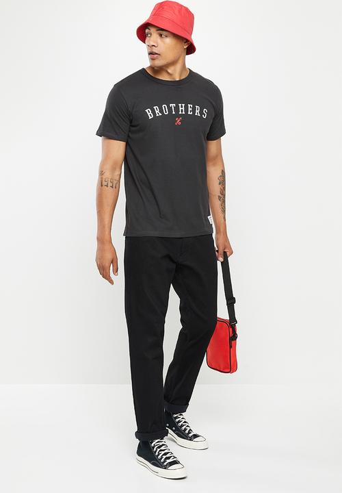 Holmes Bro's - Brothers short sleeve tee - black bean