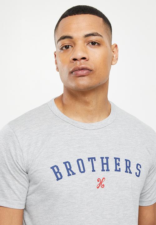 Holmes Bro's - Brothers short sleeve tee - dirty grey melange