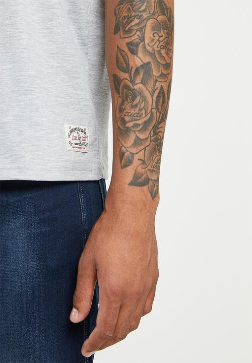 Holmes Bro's - Brothers short sleeve tee - dirty grey melange
