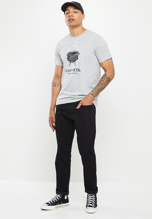 Holmes Bro's - Heavy metal short sleeve tee - dirty grey melange