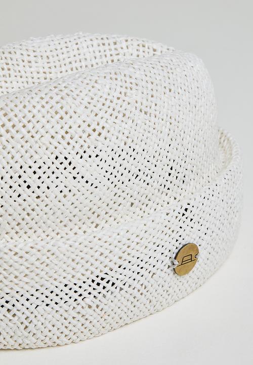 Simon and Mary - Straw military fez - cream