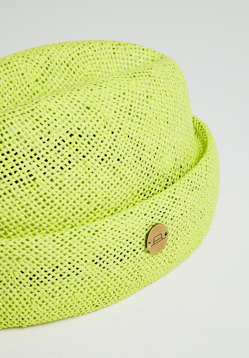 Simon and Mary - Straw military fez - green
