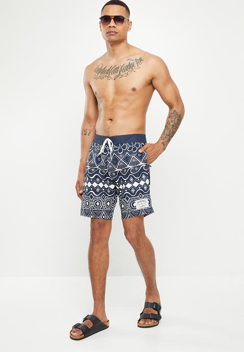 Holmes Bro's - Aztech boardshort - dark navy